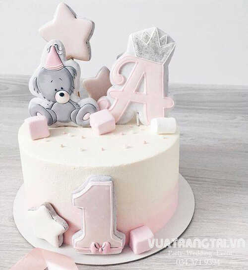 Bánh kem sinh nhật đôi cho bé trai bé gái - khủng long và công chúa - BÁNH  KEM HANA THỦ ĐỨC