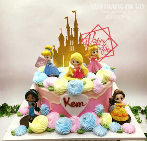 45+ bánh sinh nhật công chúa Elsa, Anna, Sofia, Bạch Tuyết đẹp, dễ thương  nhất