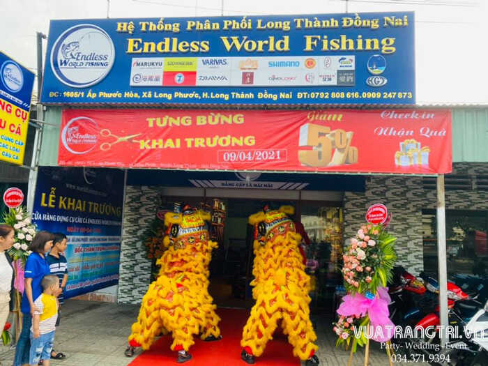 Vua Trang Trí cho thuê dịch vụ múa lân khai trương cửa hàng , công ty , doanh nghiệp , spa giá tốt tại TPHCM